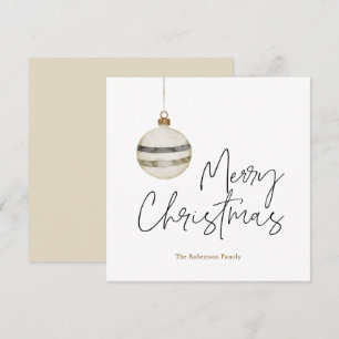 Cartes Pour Fêtes Annuelles Boule de décoration de Noël minimaliste