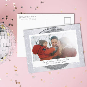 Cartes Pour Fêtes Annuelles Boule de neige Disco personnalisée