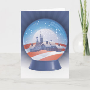 Cartes Pour Fêtes Annuelles boule de neige obama
