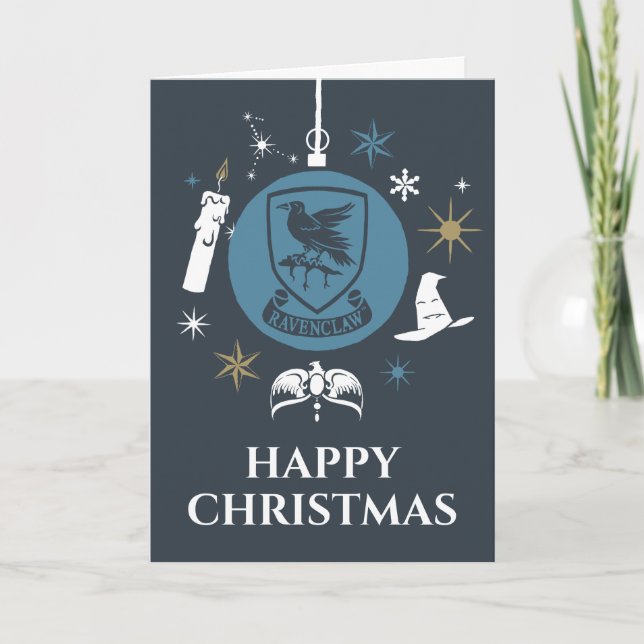 Cartes Pour Fêtes Annuelles Boule de Noël graphique RAVENCLAW™ (Devant)
