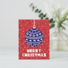 Cartes Pour Fêtes Annuelles Boule de Noël Joyeux Noël