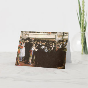 Cartes Pour Fêtes Annuelles Boule masquée à l'Opéra par Edouard Manet