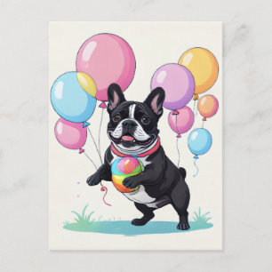 Cartes Pour Fêtes Annuelles Bouledogue français Jour heureux Bouledogue frança