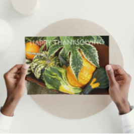 Cartes Pour Fêtes Annuelles Bountiful Harvest Squash Photo Thanksgiving