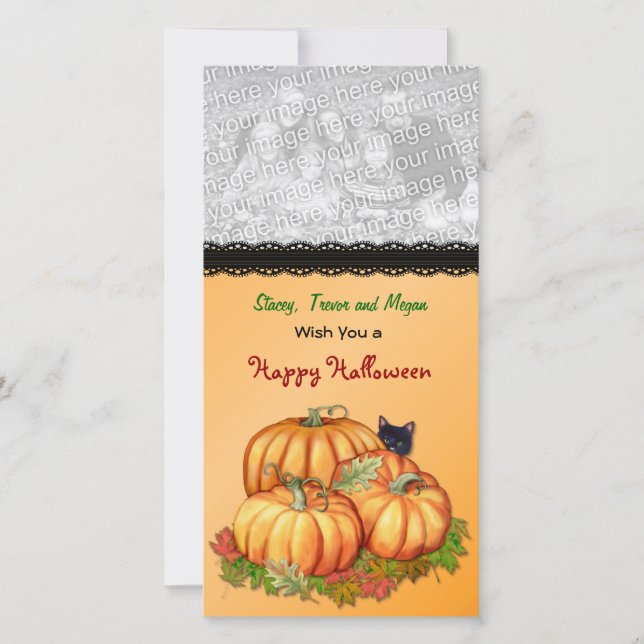 Cartes Pour Fêtes Annuelles Bounty d'automne (Devant)