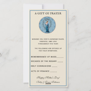 Cartes Pour Fêtes Annuelles Bouquet spirituel Prière catholique Marie Jésus