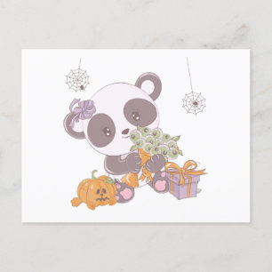 Cartes Pour Fêtes Annuelles Bouquet Super Cute Panda d'Eyeballs Halloween