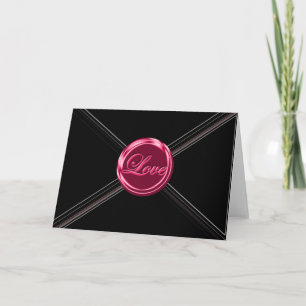 Cartes Pour Fêtes Annuelles Bouton d'amour vierge à l'intérieur Saint Valentin