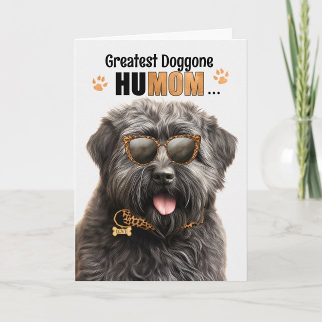 Cartes Pour Fêtes Annuelles Bouvier Dog Best HuMOM Jour des Mères (Devant)