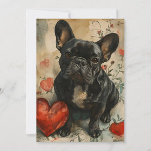 Cartes Pour Fêtes Annuelles Bouvier français Saint-Valentin Vintage 