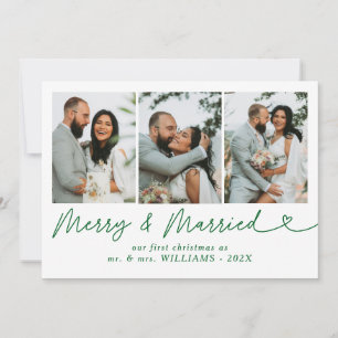 Cartes Pour Fêtes Annuelles Bow Merry & Marié photo de Noël