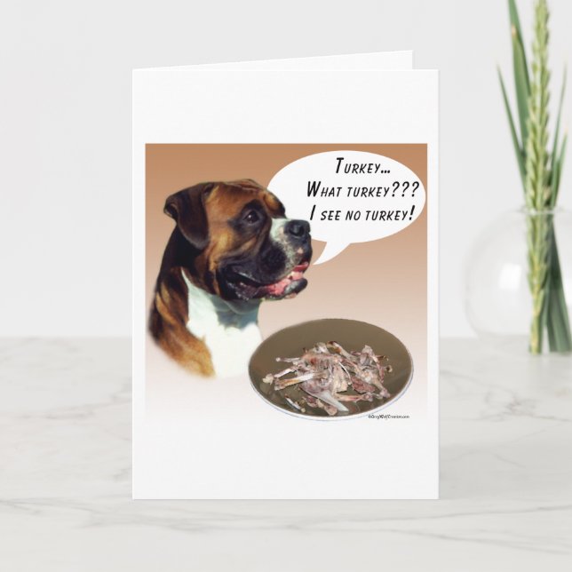 Cartes Pour Fêtes Annuelles Boxer Turquie (Devant)