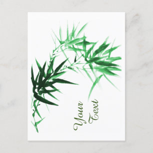 Cartes Pour Fêtes Annuelles Bracelet en bambou vert