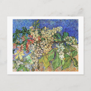 Cartes Pour Fêtes Annuelles Branches de châtaigniers en fleurs, Van Gogh.
