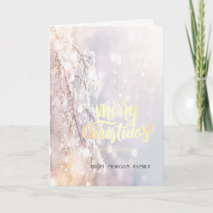 Cartes Pour Fêtes Annuelles Branches de Wonderland Winter