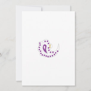 Cartes Pour Fêtes Annuelles Bransoletka z serduszkiem Style, aubergine légère
