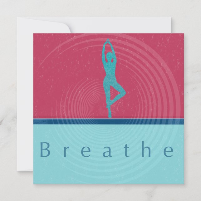 Cartes Pour Fêtes Annuelles Breathe Art Card (Devant)