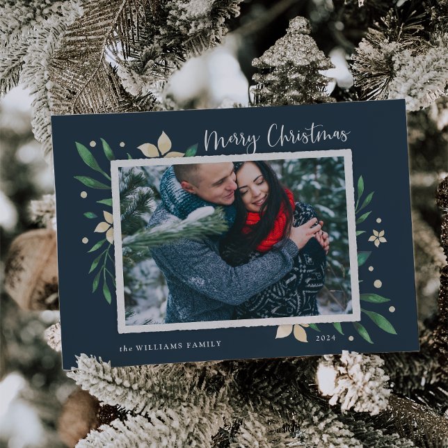 Cartes Pour Fêtes Annuelles Bright Boughs | Joyeuse photo de Noël (Créateur téléchargé)
