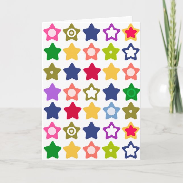 Cartes Pour Fêtes Annuelles Bright stars (Devant)
