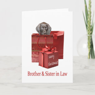 Cartes Pour Fêtes Annuelles Brillant Grizzly Brother & Soeur en Droit Joyeux C