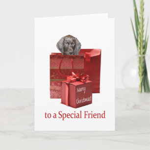 Cartes Pour Fêtes Annuelles Brillant Grizzly spécial ami Joyeux Noël