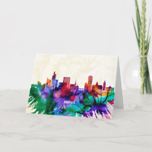Cartes Pour Fêtes Annuelles Brno Skyline