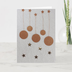 Cartes Pour Fêtes Annuelles Bronze ornemental