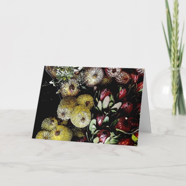 Cartes Pour Fêtes Annuelles brosse à flacon de fleur native (Devant)