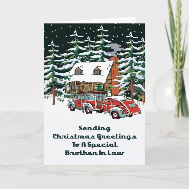 Cartes Pour Fêtes Annuelles Brother In Law voeux de Noël (Devant)