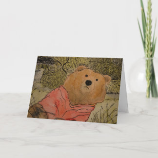 Cartes Pour Fêtes Annuelles Brown Bear