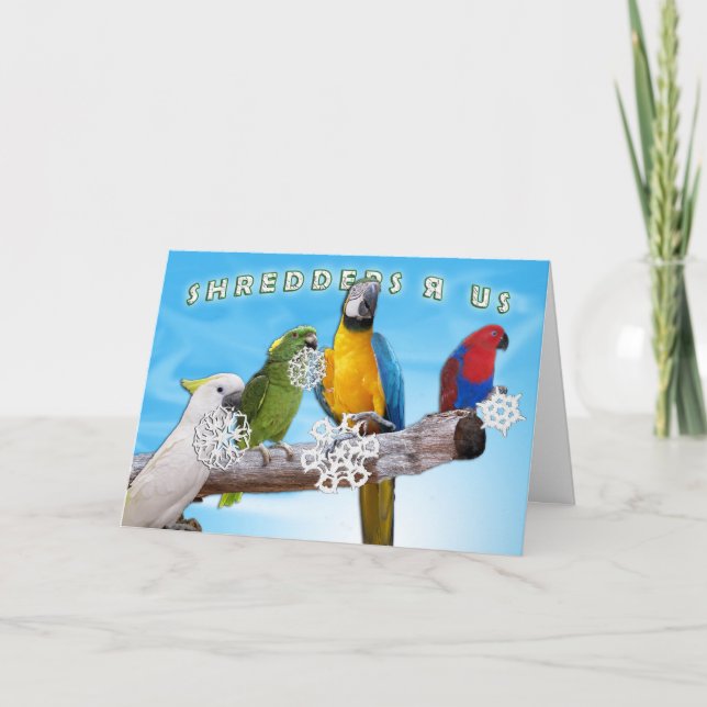 Cartes Pour Fêtes Annuelles Broyeurs R Us (Devant)