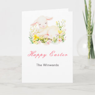 Cartes Pour Fêtes Annuelles Brunch de Pâques agneau printanier