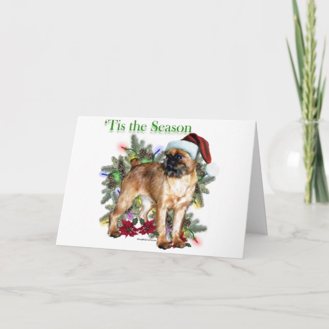 Cartes Pour Fêtes Annuelles Brussels Griffon 'Tis (Devant)