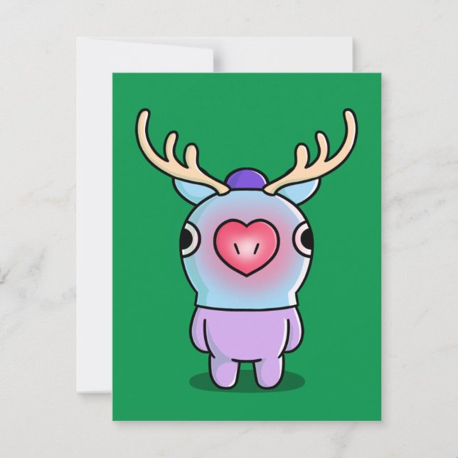 Cartes Pour Fêtes Annuelles BTS BT21 Mang Rudolph - Cartão de Natal (Devant)
