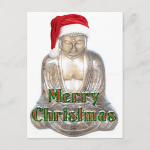 Cartes Pour Fêtes Annuelles Buddhism - Buddha - Merry Christmas Hat