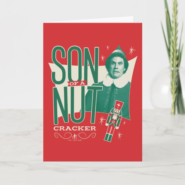 Cartes Pour Fêtes Annuelles Buddy l'elfe Fils d'un Casse-Noisette (Devant)