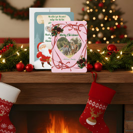 Cartes Pour Fêtes Annuelles Budget Elegant Red Bow Christmas 3 Photo 