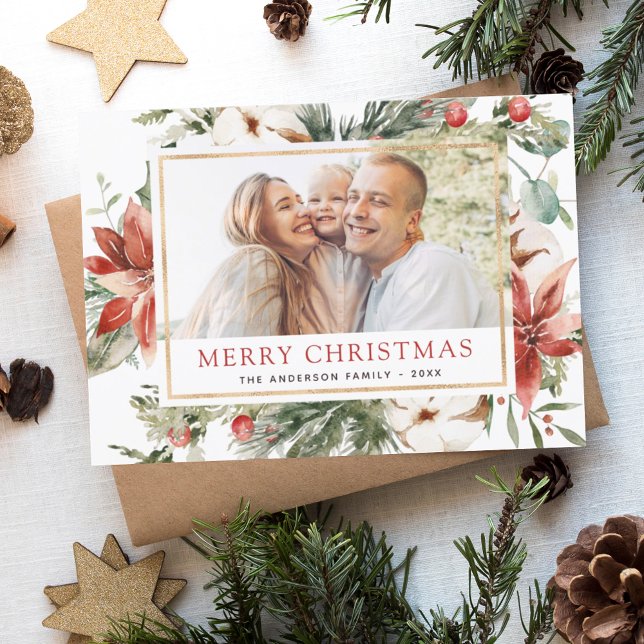 Cartes Pour Fêtes Annuelles Budget Joyeux Noël de la verdure (Créateur téléchargé)
