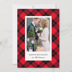 Cartes Pour Fêtes Annuelles Buffalo Plaid Holiday