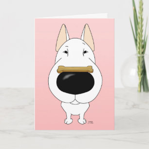 Cartes Pour Fêtes Annuelles Bull Terrier Valentine