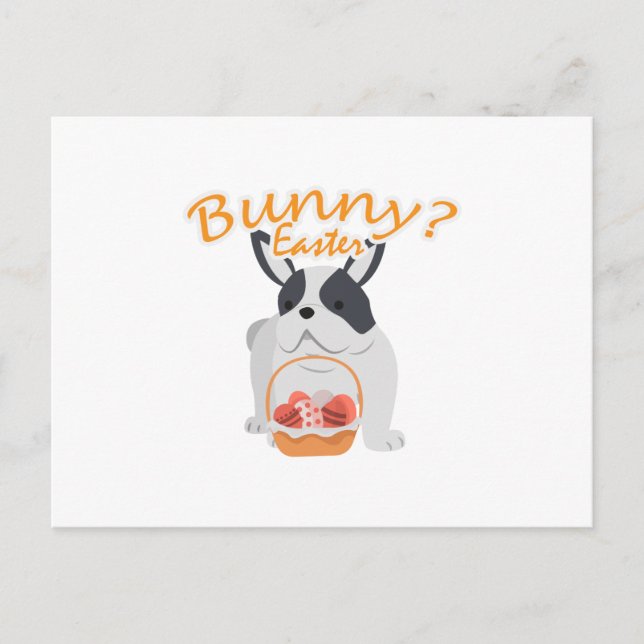 Cartes Pour Fêtes Annuelles Bulldog Pâques amusant pour les garçons filles amo (Devant)