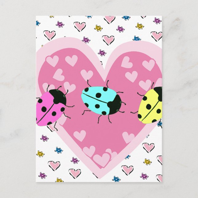 CARTES POUR FÊTES ANNUELLES BULLES DE VALENTINE (Devant)