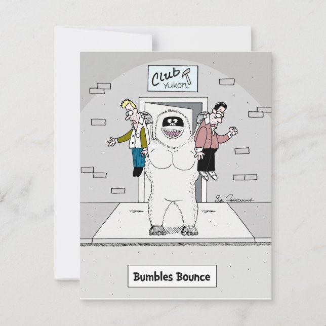 Cartes Pour Fêtes Annuelles Bumbles Bouncer (Devant)