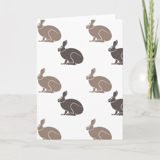 Cartes Pour Fêtes Annuelles Bunnies au chocolat (Devant)