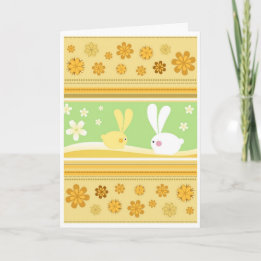 Cartes Pour Fêtes Annuelles Bunnies de Pâques