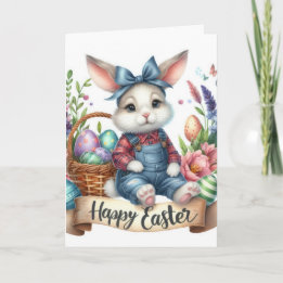 Cartes Pour Fêtes Annuelles Bunny de Pâques