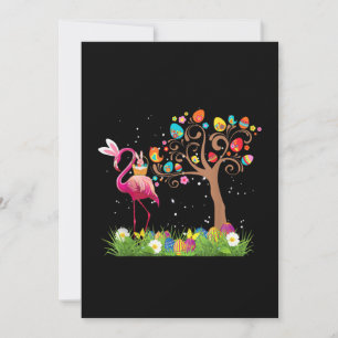 Cartes Pour Fêtes Annuelles Bunny Flamingo Pâques 2021   Amoureux de flamants 