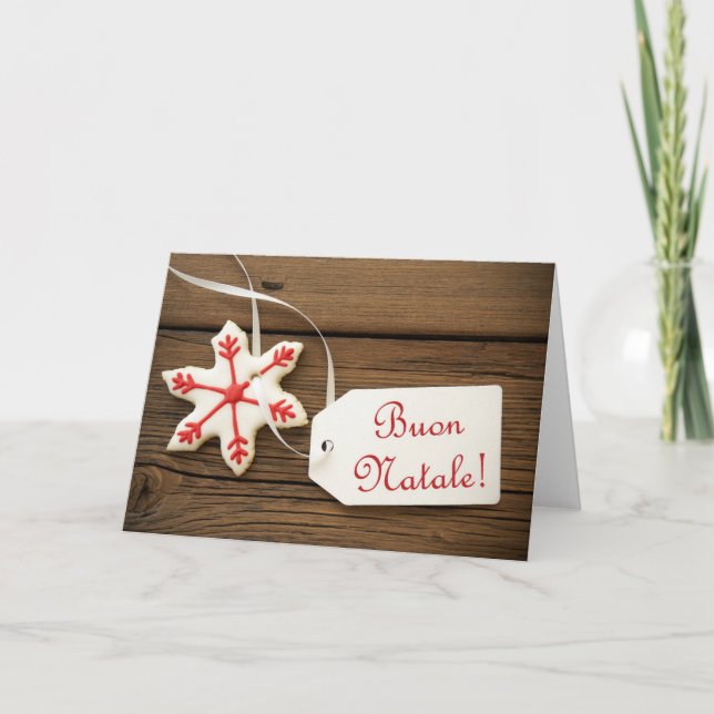 Cartes Pour Fêtes Annuelles Buon Natale (Devant)