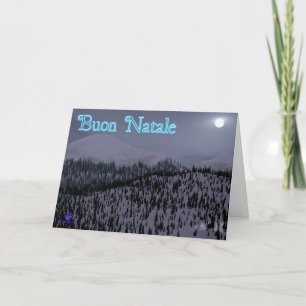 Cartes Pour Fêtes Annuelles Buon Natale - Nuit Froide Dans L'Idaho