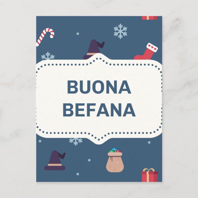 Cartes Pour Fêtes Annuelles buona Befana de Noël (Devant)
